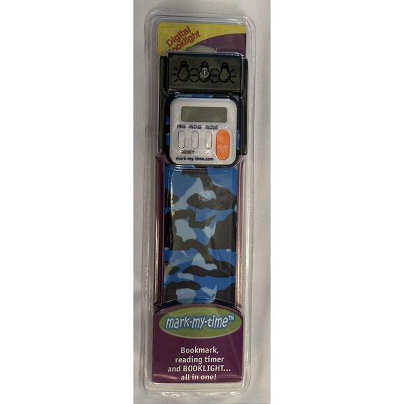 Mark My Time 3-in-1 Digital Timer Booklight & Bookmark NEW - Picture 1 of 2